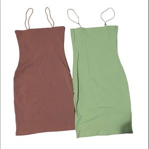two mini dresses